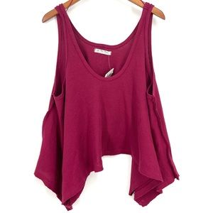 ✨NWT We The Free Free People Sing Flowy Gone Gogi Tank Top M Boho Handkerchief